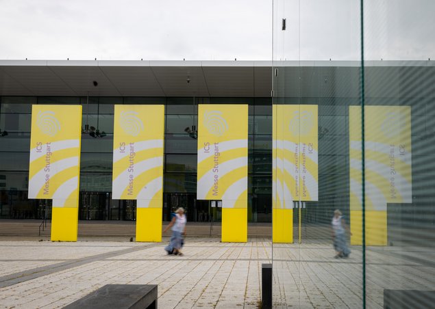 Die Landesmesse ist auf Boden erbaut, den Bauern nicht freiwillig rausgerückt haben. Foto: Julian Rettig