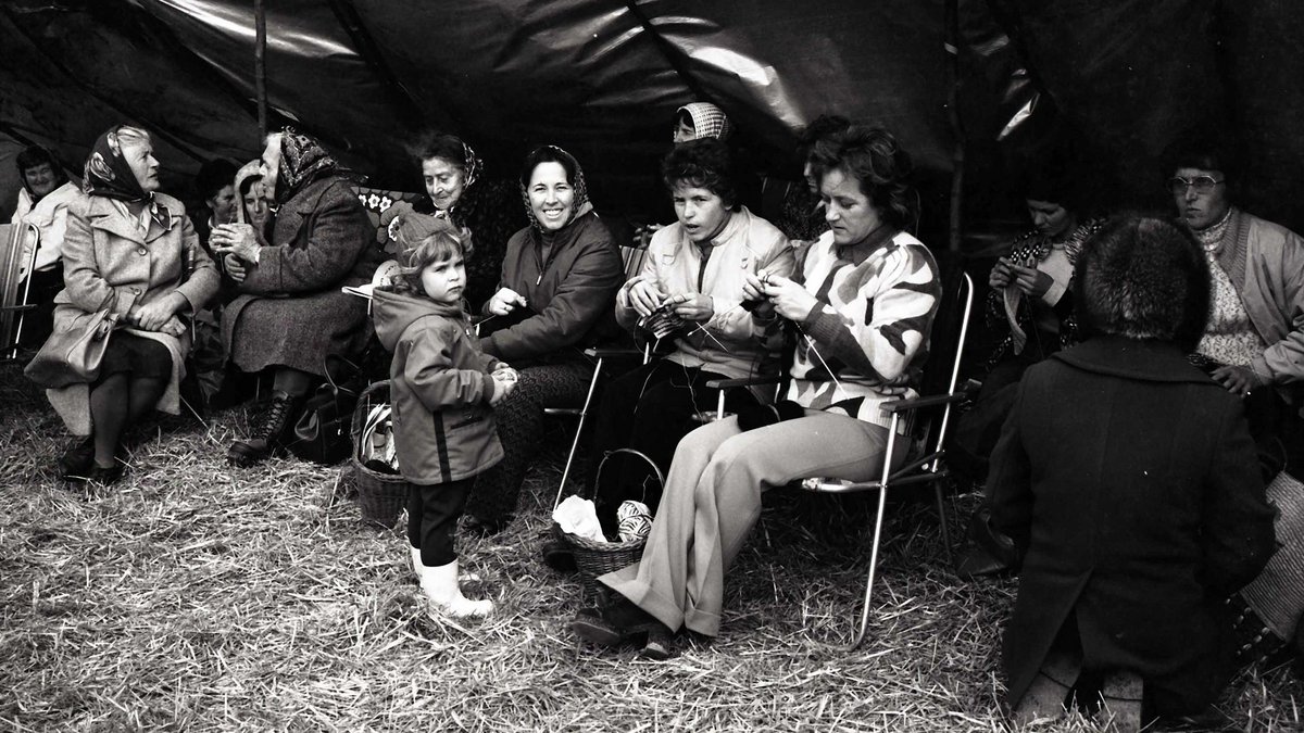 Besetzerinnen unter sich.