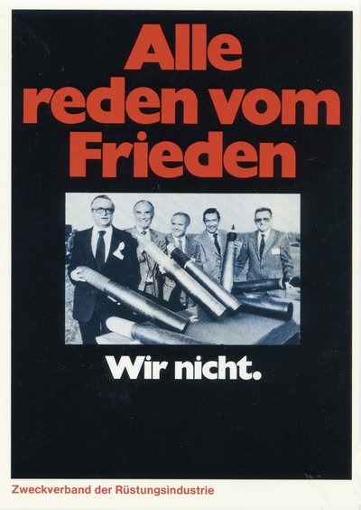 Auch dort geht's ums Geld, das ist nicht neu – Plakat von Klaus Staeck, 1980. Foto: Klaus Staeck