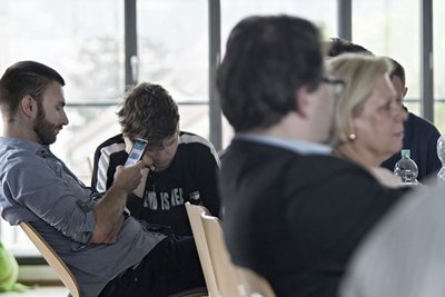 "Sozialdemokratische Erzählung" per Whatsapp.