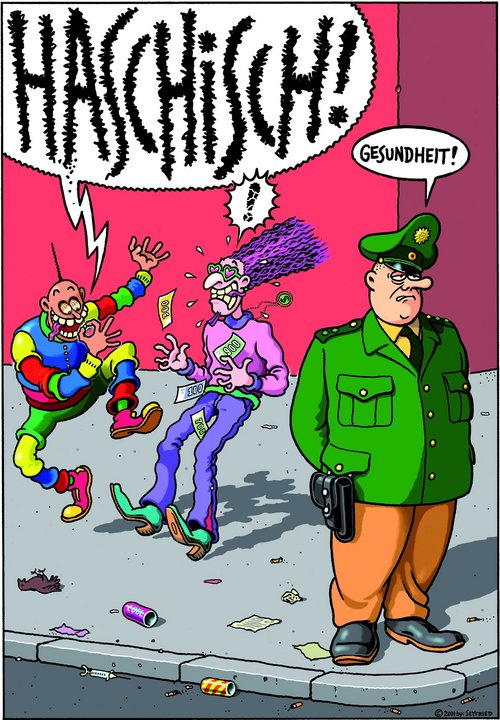 Karikatur: Gerhard Seyfried Karikatur: Gerhard Seyfried