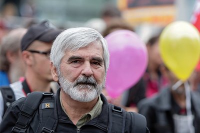 Immer mittendrin: Alfred Denzinger. Foto: Joachim E. Röttgers