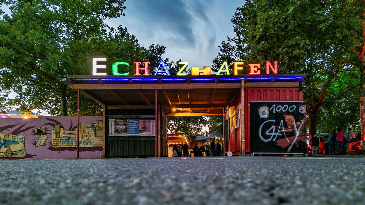 Open-Air-Gelände Echazhafen direkt hinter dem Franz.K, seit 2021 in den Sommermonaten bespielt. Foto: Winfried Bischoff