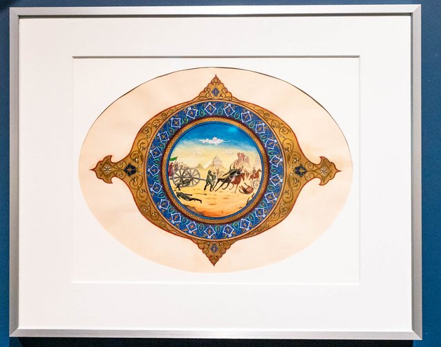 ... das eine historische Schlacht zeigt.