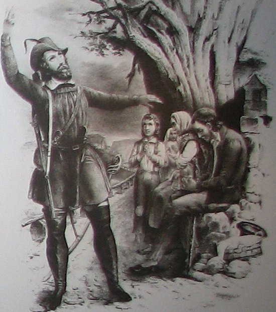 Hecker, angehimmelt. Lithografie, 1848/49. Foto: Autor unbekannt