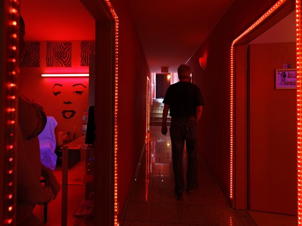Freiraum für Freier in deutschen Bordellen. Foto: Röttgers