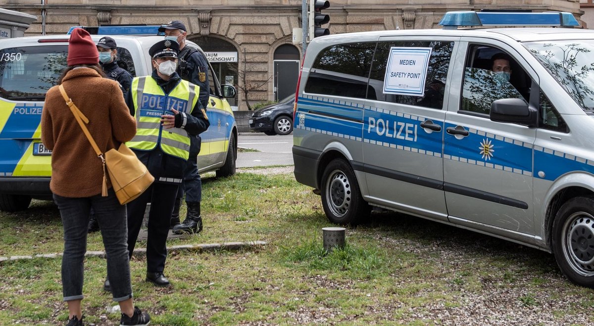 Ein "Medien Safety Point" – allerdings falsch platziert, nämlich nicht bei den "Querdenkern".