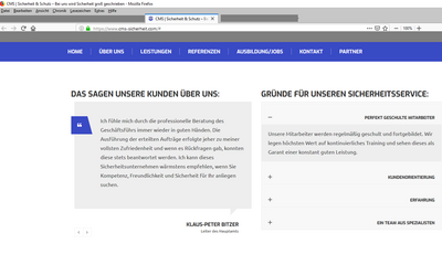 Screenshot: www.cms-sicherheit.com Screenshot: www.cms-sicherheit.com