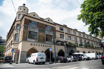 Sähe ohne Autos richtig einladend aus: Stuttgarter Markthalle.