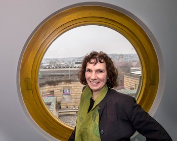 "Banksy passt gut in die Sammlung", findet Staatsgalerie-Direktorin Christiane Lange. Foto: Joachim E. Röttgers