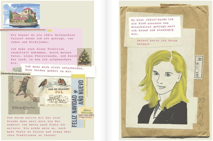 Jüdisches Leben heute, als Collage: Moni Port erzählt die Geschichte von Miriam Werner.