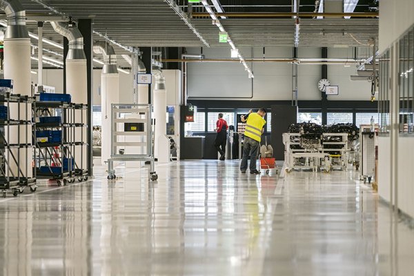 Blick ins Porsche-Werk 4 für Elektromobilität. Blick ins Porsche-Werk 4 für Elektromobilität.