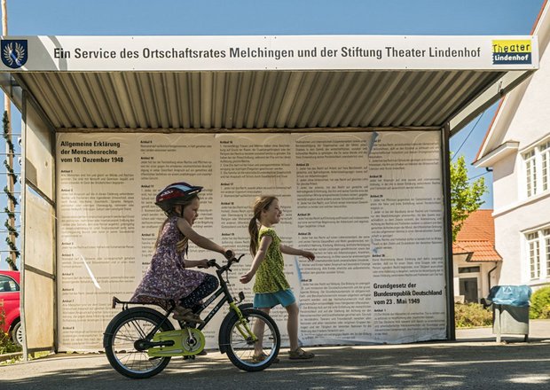 Melchingen hat reagiert – mit Menschenrechten und Grundgesetz.