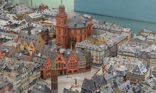 Frankfurt vor dem Krieg nach Hermann und Robert Treuner. Foto: Eva K., FAL