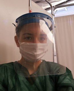 Studentin Bornscheuer im Einsatz. Foto: Romy Bornscheuer