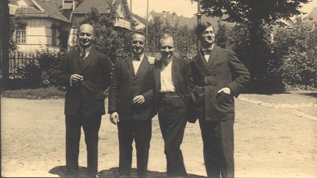 Das Amar-Quartett: Licco Amar, Walter Caspar, Paul Hindemith, Rudolf Hindemith (von links). Foto: Fondation Hindemith