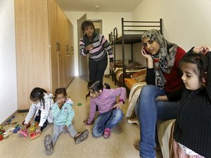 Flüchtlingsunterkunft in Stuttgart-Plieningen.