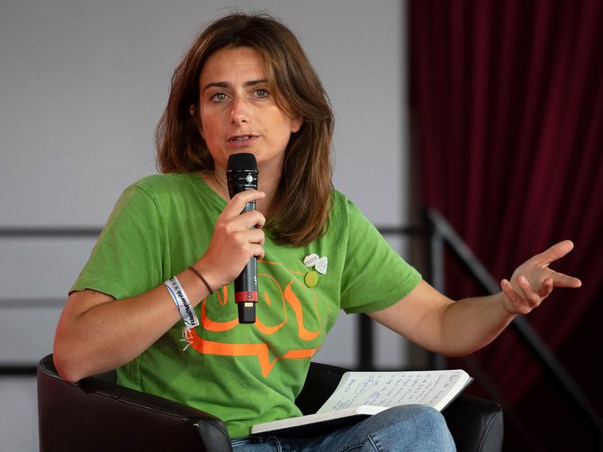 Marine Tondelier, die Chefin der Grünen, ist eine der großen Hoffnungen des NFP. Foto: Selbymay, CC BY 4.0