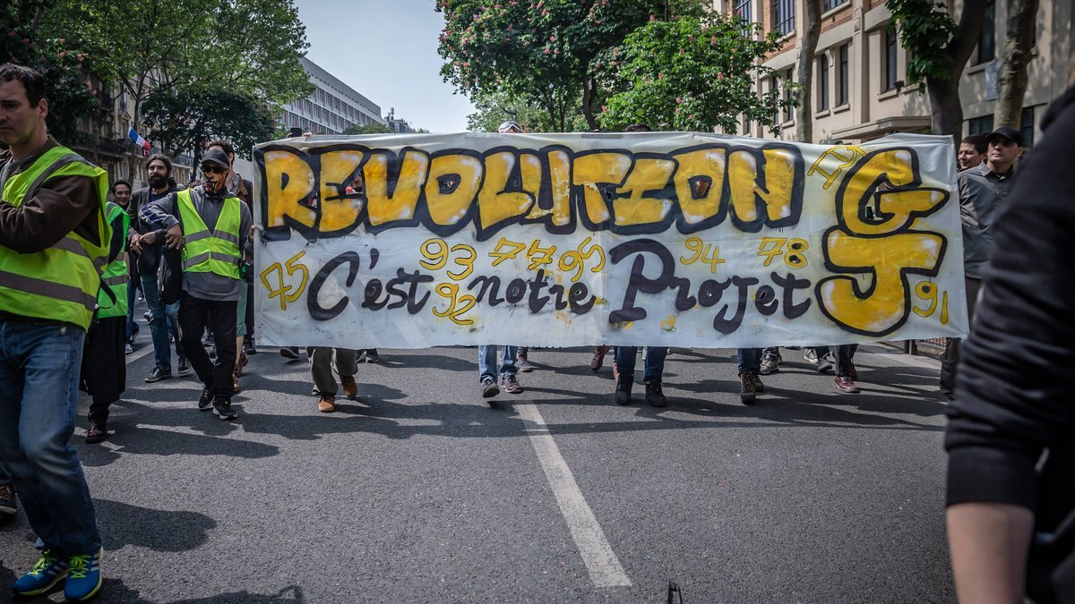 Auch dabei 2019: die Gelbwesten, französisch "Gilets Jaunes". Foto: Julian Rettig