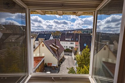 Der Blick in die Nachbarschaft. 