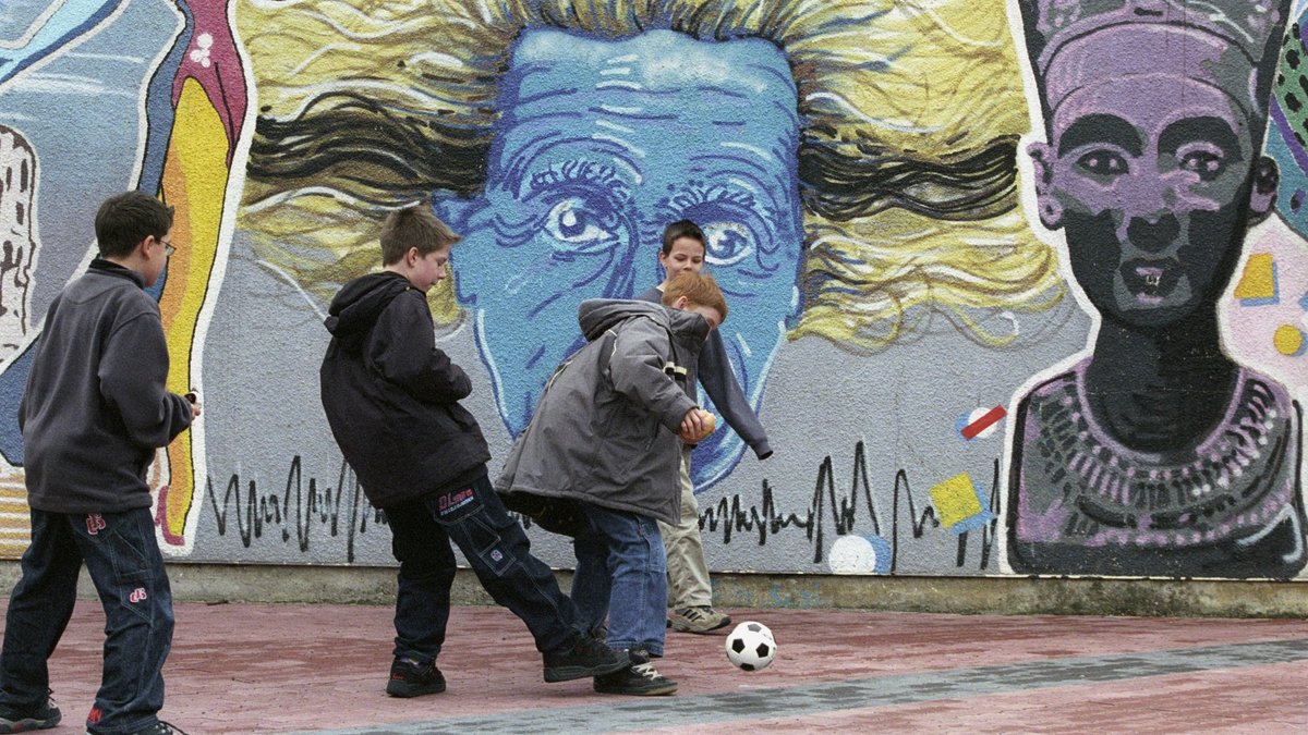 Beckenbauers Urenkelgeneration – vielleicht erwächst hier ein Spitzenfußballer? Foto: Joachim E. Röttgers