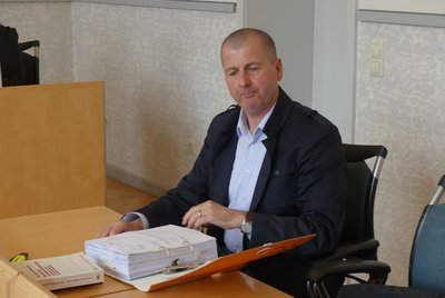 Inzwischen freigesprochen: Hermann Theisen im Gerichtssaal.