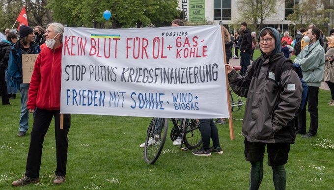 Solidarität mit der Ukraine gibt es auch. 