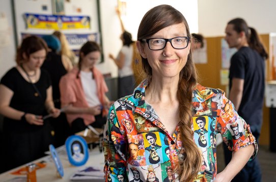Barbara Margarethe Eggert, Rektorin der Merz Akademie.