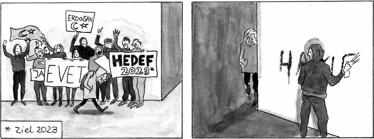 Auf den Straßen Berlins erlebt sie danach fanatische Erdoğan-Anhänger... Auf den Straßen Berlins erlebt sie danach fanatische Erdoğan-Anhänger...