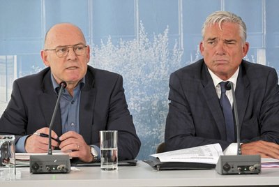 Voll lässiger Strobl und lösungsorientierter Verkehrsminister Winfried Hermann (Grüne).