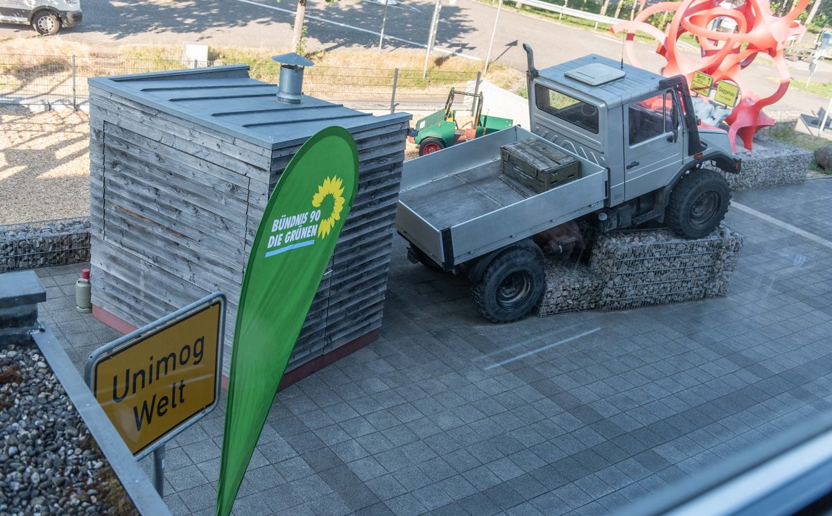 Neu war für uns hingegen diese Kombi – am 14.6.2023 im Unimog-Museum in Gaggenau.