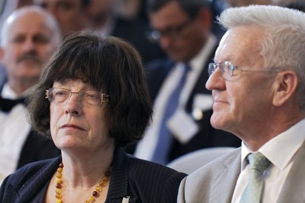 Biberacher Ex-Sponti-Frau und Sigmaringer EX-KBW-Oberlehrer. Foto: Joachim E. Röttgers