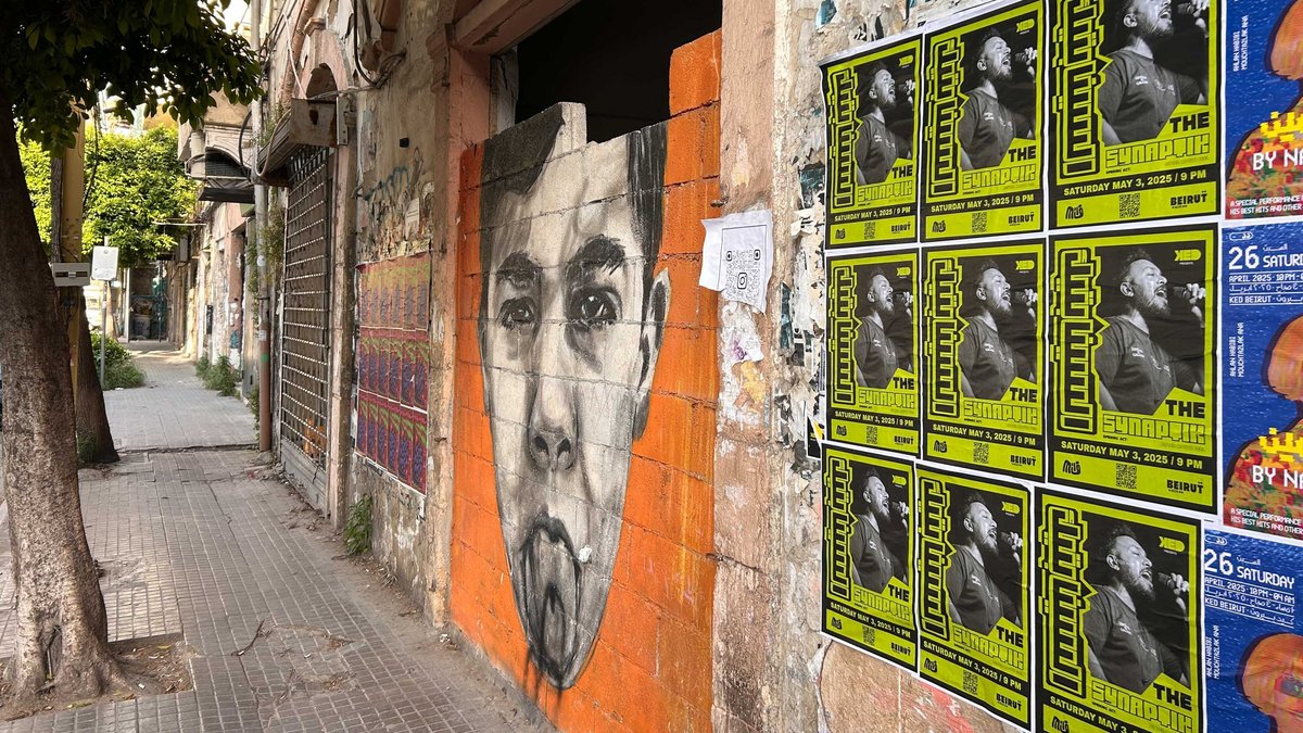 Das wiederaufgebaute Beiruter Hafenviertel mit Kultur, Graffiti, neuem Leben.