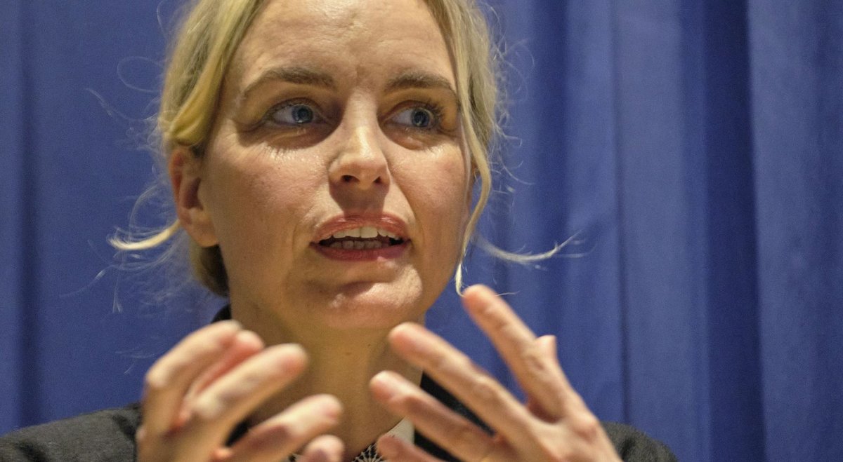 Nina Hoss wünscht sich mehr Mut. Auch und gerade im Kampf gegen rechts. Fotos: Joachim E. Röttgers