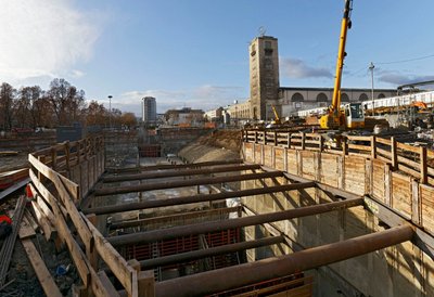 Buddeln für den Düker. Foto: Joachim E. Röttgers