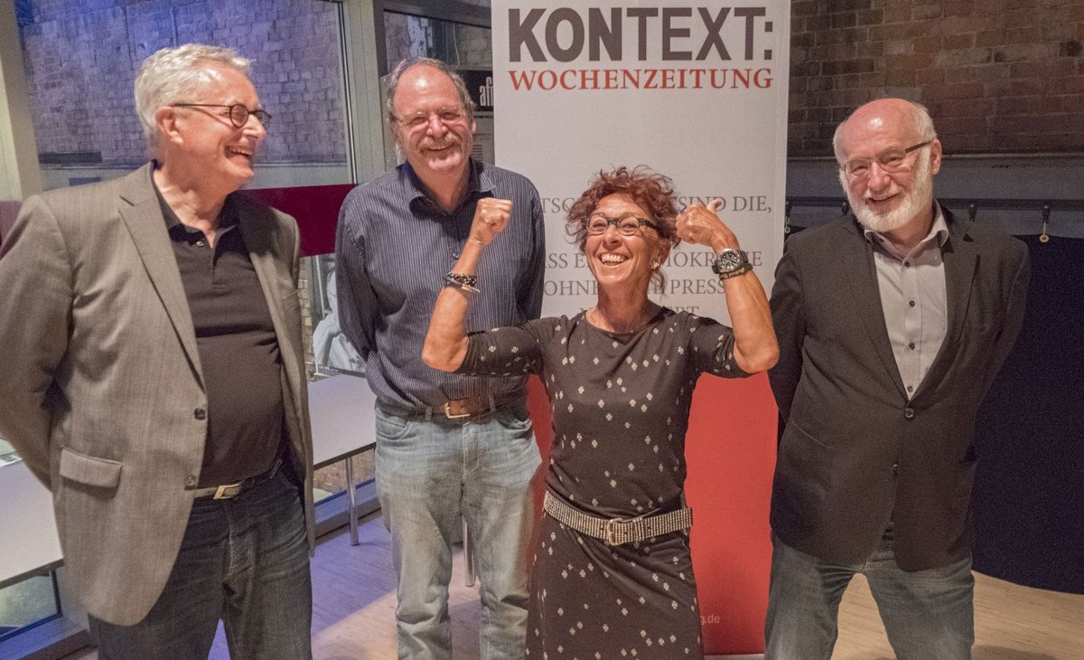 Der Vereinsvorstand: Jürgen Klose, Uli Reinhardt, Anni Endress und Johannes Rauschenberger (von links). Foto: Joachim E. Röttgers