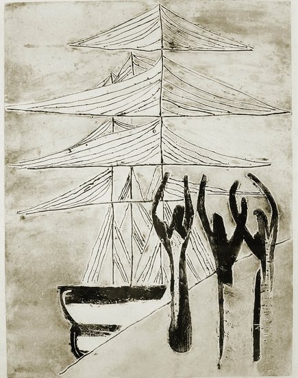 Landungsbrücken. VG Bild-Kunst, Bonn 2025, Foto: Margot Schmidt, Hamburg