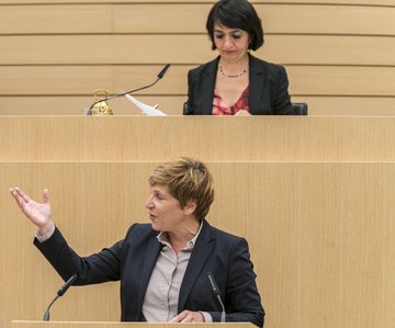 Inzwischen lieb zum Minister: Nicole Razavi (CDU).