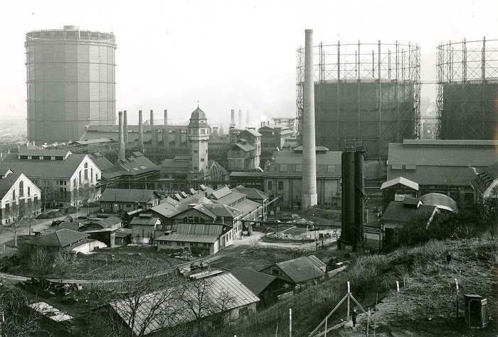 Das Stuttgarter Gaswerk 1930. Foto: EnBW