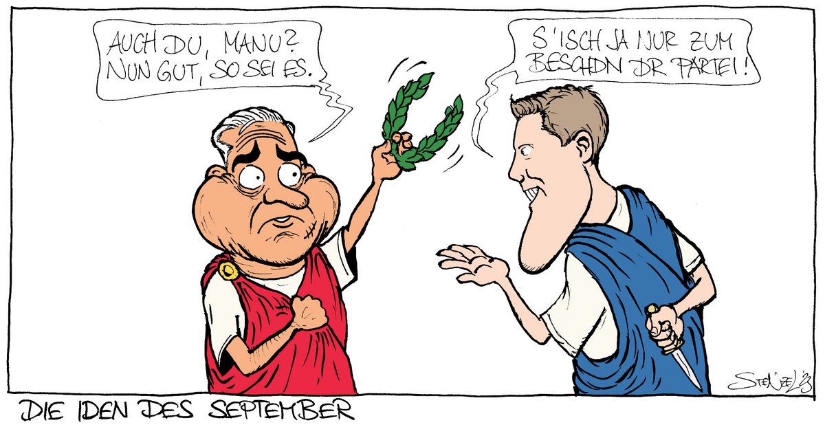 September 2023: Nach einigem innerparteilichen Druck erklärt sich Strobl bereit, im November nicht noch einmal für den CDU-Landesvorsitz zu kandidieren – zugunsten seines politischen Ziehsohns Manuel Hagel.