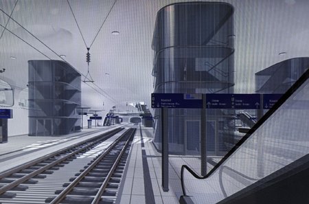 Letzte Rettung Tiefbahnhof? Laut Notfallkonzept sollen brennende Züge in der unterirdischen Station evakuiert werden.