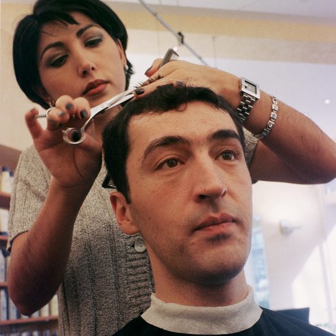 1999 bei der Stuttgarter Promi-Friseurin Ayse Donné.