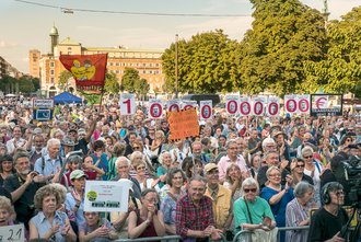 Wussten vor den Gutachtern, dass es teurer wird: Demonstranten.