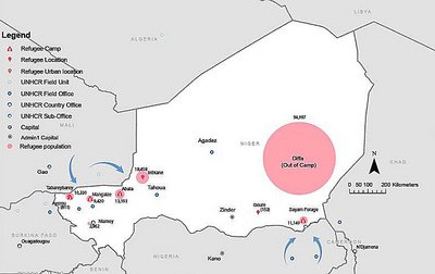 Vergrößerung per Klick. Karte: UNHCR