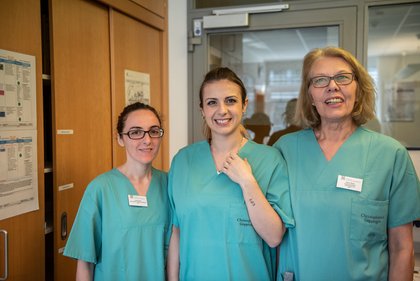 Lucia Vinci, Serena Pia Germano und Doris Röck.