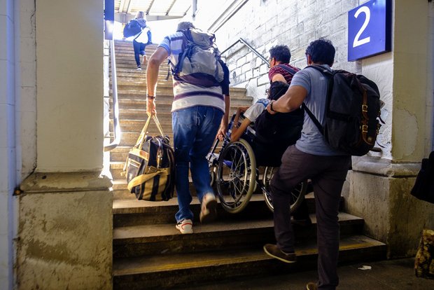 Aufzüge gibt es keine in Rastatt, der gesamte Bahnhof ist nicht barrierefrei.