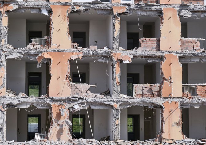 Geförderte Wohnungen: abgerissen. Hier Personalwohnungen des Cannstatter Klinikums.