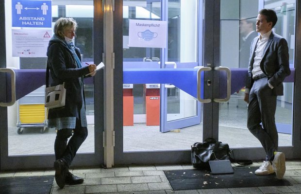 Trafen sich in Tengen: Marian Schreier und Kontext-Redakteurin Gesa von Leesen. Foto: Joachim E. Röttgers