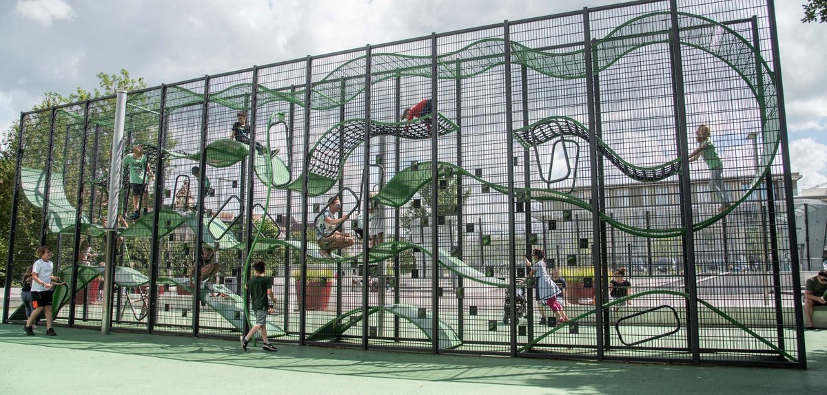 Weilerwiese: Drunter und Drüber auf Asphalt und Gummiboden.