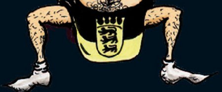 Ministeriale Beine. Karikatur: Oliver Stenzel 